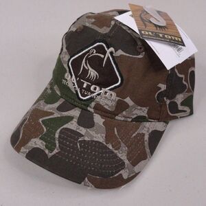 Drake Ol Tom Hat Green Camo Cotton Old School Diamond Logo Cap Turkey Hunting
